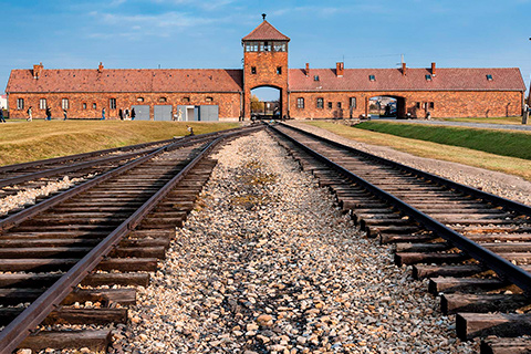 Indgang til Auschwitz