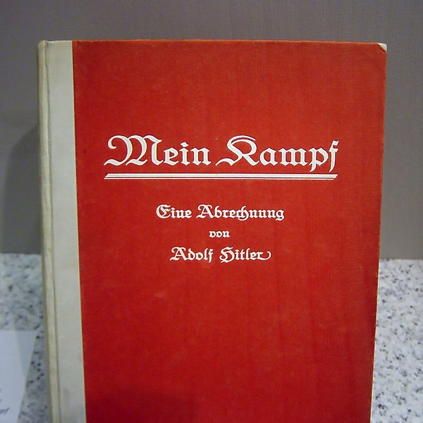 Førsteudgaven af Hitlers Mein Kampf fra 1925