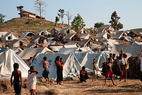 Lejr i Myanmar